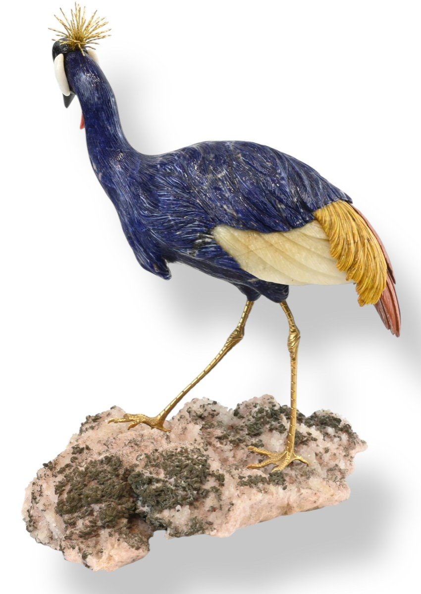 Erwin Klein X Vacheron Constantin -  Bird Made Of Hard And Semi-precious Stones - 1980s-photo-3